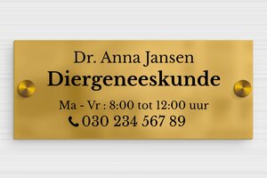 Messing bedrijfsborden - Bedrukte messing - brut-noir - screws-caps - nl-nl-praktijk-bord-messing-006-3-1756808756267