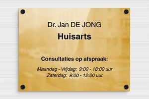 Messing bedrijfsborden - Bedrukte messing - poli-noir - screws-spacer - nl-nl-praktijk-bord-messing-011-3-1756808676424