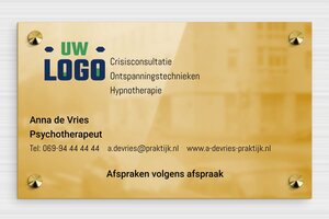 Messing bedrijfsborden - Bedrukte messing - poli-noir - screws-caps - nl-nl-praktijk-bord-messing-014-3-1756808698496