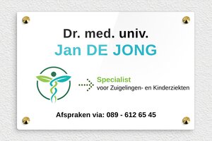 Plexiglas bedrijfsborden - Bedrukt plexiglas - custom - screws-caps - nl-nl-praktijk-bord-plexi-004-2-1756801668380