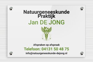 Plexiglas bedrijfsborden - Bedrukt plexiglas - custom - screws-caps - nl-nl-praktijk-bord-plexi-004-4-1756801685202