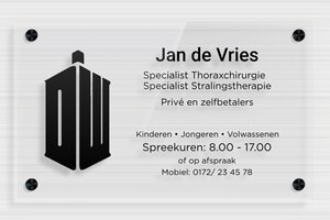 Transparante Plexiglas Bedrijfsborden - Transparant plexiglas - transparent - screws-spacer - nl-nl-praktijk-bord-plexi-trans-002-1-1756801898593 Transparante Plexiglas Bedrijfsborden - Transparant plexiglas - transparent - screws-spacer - nl-nl-praktijk-bord-plexi-trans-002-1-1756801898593