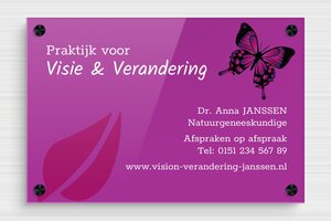 Plexiglas bedrijfsborden - Bedrukt plexiglas - custom - screws-spacer - nl-nl-praktijk-bord-plexiglas-012-3-1756804992517