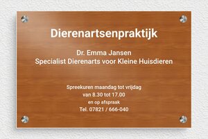 PVC Bedrijfsborden - Gegraveerd PVC - poirier-blanc - screws-spacer - nl-nl-praktijk-bord-pvc-002-3-1756801737215