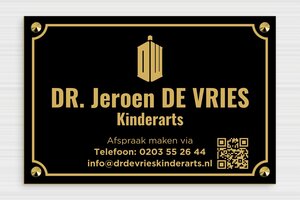 PVC Bedrijfsborden - Gegraveerd PVC - noir-or - screws-caps - nl-nl-praktijk-bord-pvc-004-1-1756801795332