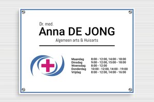 PVC Bedrijfsborden - Geëxpandeerd PVC - custom - screws-spacer - nl-nl-praktijk-bord-pvc-010-3-1756806993025