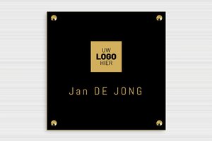 PVC Bedrijfsborden - Gegraveerd PVC - noir-or - screws-caps - nl-nl-praktijk-bord-pvc-017-3-1756805065711