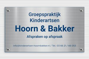 PVC Bedrijfsborden - Gegraveerd PVC - acier-bleu - screws-caps - nl-nl-praxis-bord-pvc-003-2-1756801756443