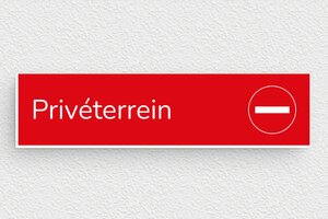 Eigen Terrein borden - Bord 'Privé-eigendom' - rouge-blanc - glue - nl-nl-prive-bord-031-1-1756780666753