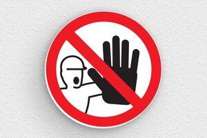 Eigen Terrein borden - Rond bord 'Toegang verboden' - custom - glue - nl-nl-prive-bord-039-1-1756805973053