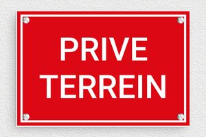 Bord 'Prive Terrein' - rouge-blanc - screws - nl-nl-prive-terrein-bord-033-1-1756780660400 Bord 'Prive Terrein' - rouge-blanc - screws - nl-nl-prive-terrein-bord-033-1-1756780660400