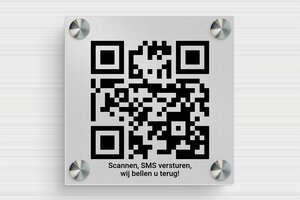 qr code bord - Bedrukt aluminium  - anodise-noir - screws-spacer - nl-nl-qr-code-bord-001-1-1756809026518