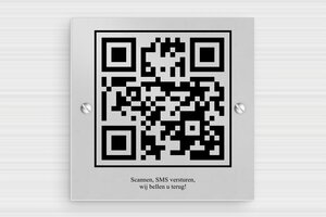 qr code bord - Bedrukt aluminium  - anodise-noir - screws - nl-nl-qr-code-bord-001-2-1756809029838