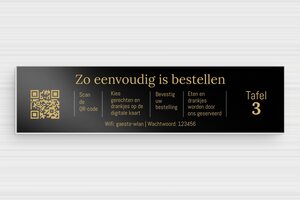 qr code bord - Bedrukt aluminium  - noir-blanc - none - nl-nl-qr-code-bord-002-1-1756809885267