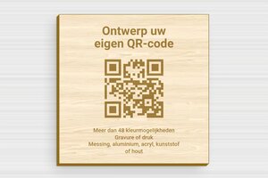 qr code bord - Gegraveerd hout - erable - none - nl-nl-qr-code-bord-002-4-1756801131506
