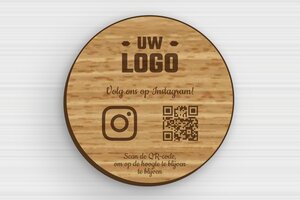 qr code bord - Gegraveerd hout - chene - glue - nl-nl-qr-code-bord-004-1-1756801145705