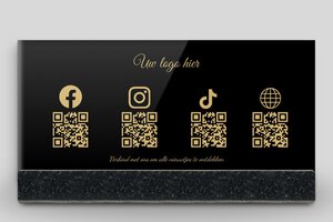 qr code bord - Bedrukt plexiglas - custom - stand - nl-nl-qr-code-bord-004-4-1756801160113