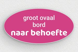 Roze plaat - Gegraveerd PVC - rose-blanc - none - nl-nl-roze-kleur-bord-003-1-1756802385339