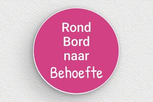 Roze plaat - Gegraveerd PVC - rose-blanc - none - nl-nl-roze-kleur-bord-003-3-1756802393331