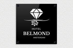 Bewegwijzering hotel - Gegraveerd plexiglas - noir-blanc - screws-caps - nl-nl-sector-toerisme-hotel-007-3-1756721639444