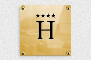 Messing naambordje voordeur - Bedrukte messing - poli-noir - screws-caps - nl-nl-sector-toerisme-hotel-020-1-1756807825727