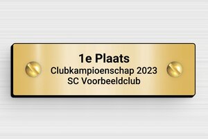 Borden per Sector / Branche - Gegraveerd PVC - or-brosse-noir - screws - nl-nl-sport-beker-plaat-002-5-1756800987224