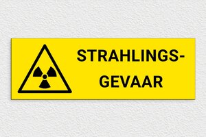 Waarschuwingsborden - Bord 'Stralingsgevaar' - jaune-noir - glue - nl-nl-stralingsgevaar-004-3-1756723497183