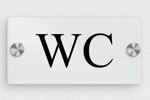 Bewegwijzering hotel - Aluminium WC-bord - brosse-noir - screws-caps - nl-nl-toilet-bord-004-3-1756809480939