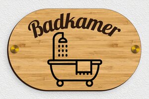 WC bordjes - Houten bord voor de badkamer - bambou - screws-caps - nl-nl-toiletten-bord-003-1-1756796500067