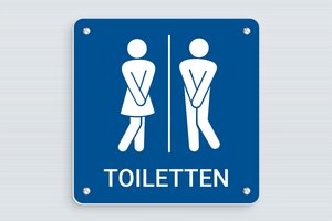 WC bordjes - WC-bord - PVC - Blauw - 150 x 150 mm - bleu-blanc - screws - nl-nl-toiletten-bord-008-1-1756796358518