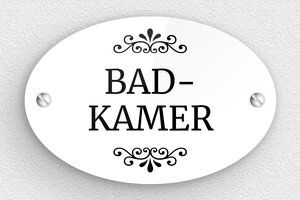 WC bordjes - WC-bord - Plexiglas - Ovaal - 105 x 70 mm - blanc-noir - screws - nl-nl-toiletten-bord-011-1-1756796421020