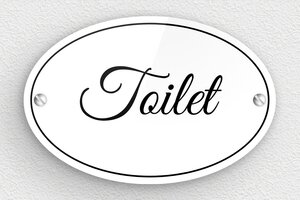 Ovale Plaat - WC-bord - Ovaal - Plexiglas - 120 x 80 mm - custom - screws - nl-nl-toiletten-bord-013-1-1756799429779