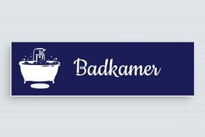 WC bordjes - Badkamerbord - bleu-marine-blanc - glue - nl-nl-toiletten-bord-022-1-1756796470956