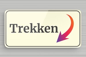 Informatieborden - Schild 'Trekken' - custom - glue - nl-nl-tur-schild-trekken-001-3-1756722611340