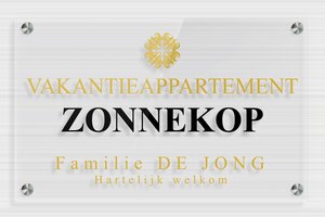 Borden Vakantiewoning - Transparant plexiglas - transparent - screws-spacer - nl-nl-vakantie-appartement-bord-001-4-1756800160019