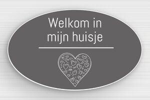 Borden Vakantiewoning - Ovaal bord 'Behandeling bezig' - gris-souris-blanc - none - nl-nl-vakantie-woning-bord-005-4-1756800249680