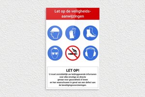 Gebodsborden - Bord met veiligheidsinstructies - custom - glue - nl-nl-veiligheid-aanwijzingen-004-3-1756723334683