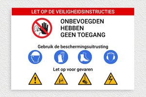 Borden per Sector / Branche - Bord 'Let op de veiligheidsinstructies' - custom - glue - nl-nl-veiligheidsinstructies-bord-012-4-1756805633645
