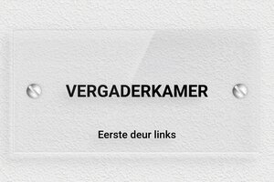Bedrijf Naamborden Kantoordeur - Vergaderkamer Deurbord - transparent - screws - nl-nl-vergaderkamer-bord-003-1-1756724023894