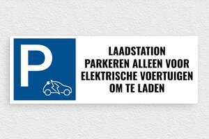 Verkeersborden - Bord 'Parkeerplaats alleen voor opladen gereserveerd' - custom - glue - nl-nl-verkeersborden-002-2-1756806417217