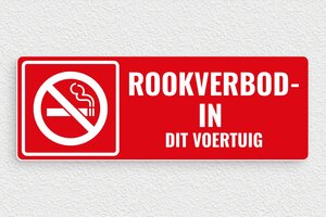 Verkeersborden - Bord 'Roken verboden in dit voertuig' - rouge-blanc - glue - nl-nl-verkeersborden-002-4-1756799869445