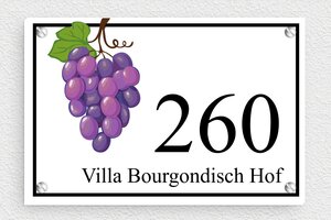 Naambordjes huis - Geëxpandeerd PVC - custom - screws - nl-nl-villa-schild-015-1-1756805803072