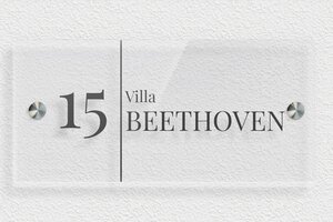 Borden per Sector / Branche - Transparant plexiglas - transparent - screws-spacer - nl-nl-vills-schild-010-1-1756780494856