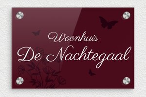 Naambordjes huis - Bedrukt plexiglas - custom - screws-caps - nl-nl-woonhuis-bord-023-1-1756780341493