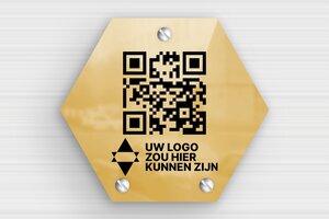 Zeshoekige Plaat - Gegraveerde messing - poli-noir - screws - nl-nl-zeskantig-bord-003-4-1756802664949