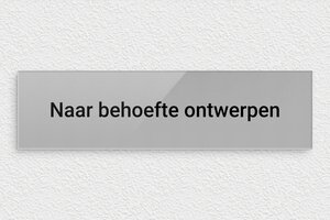 Rechthoekige Plaat - Gegraveerd plexiglas - gris-noir - none - nl-nl-zilver-kleur-bord-003-4-1756802512820
