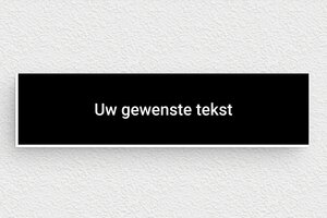 Zwarte plaat - Gegraveerd PVC - noir-blanc - none - nl-nl-zwart-kleur-bord-001-1-1756802437870