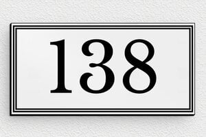 Numero de maison gris anthracite - num-maison-gris-009-1 - 100 x 50 mm - gris-noir - glue - num-maison-gris-009-1