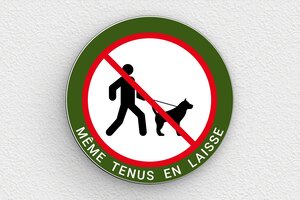 Panneau Interdit aux Chiens - PVC - 200 x 200 mm - custom - glue - panneau-interdit-chien-005-3