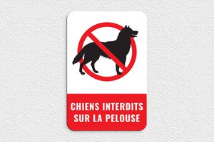 Panneau Interdit aux Chiens - PVC - 200 x 300 mm - custom - glue - panneau-interdit-chien-006-3